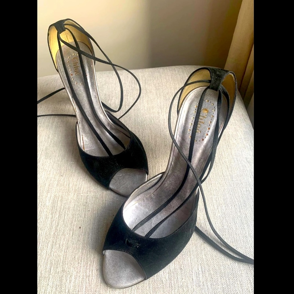 Chloé Heels, knee high lacing